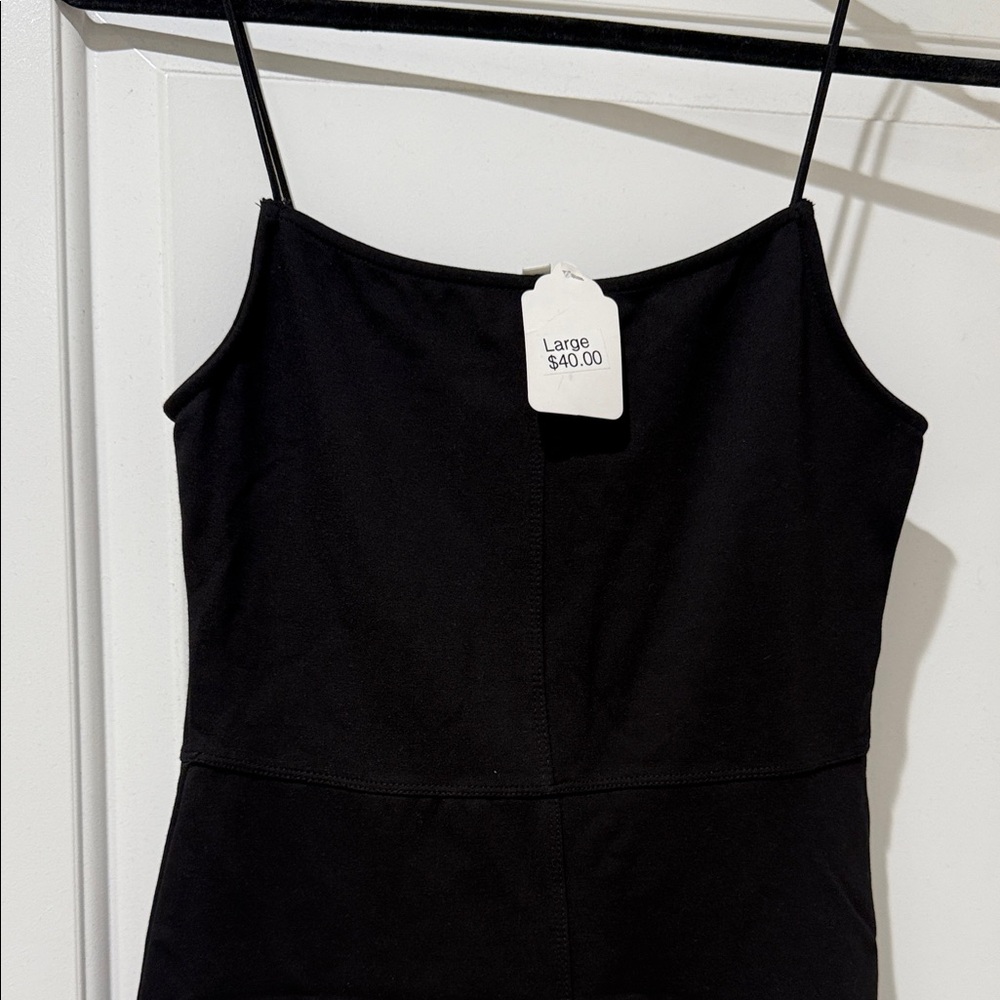 Black Spaghetti Strap Jumpsuit